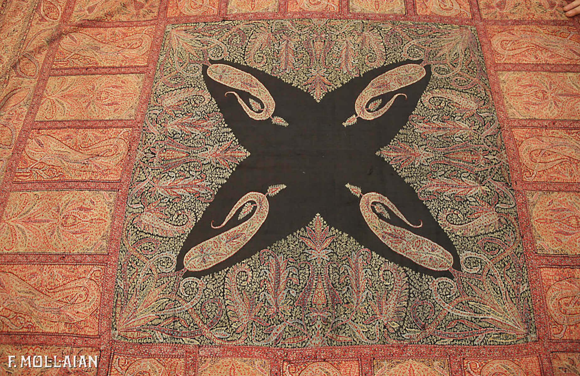 Antique Indian Kashmir Shawl (Textile) n°:13258101